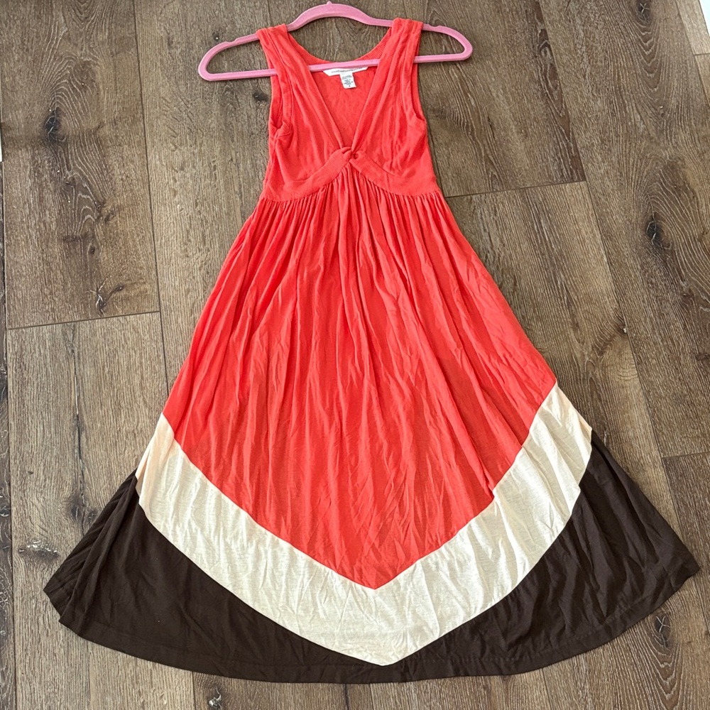 Diane Von Furstenburg Midi Colorblock Dress
